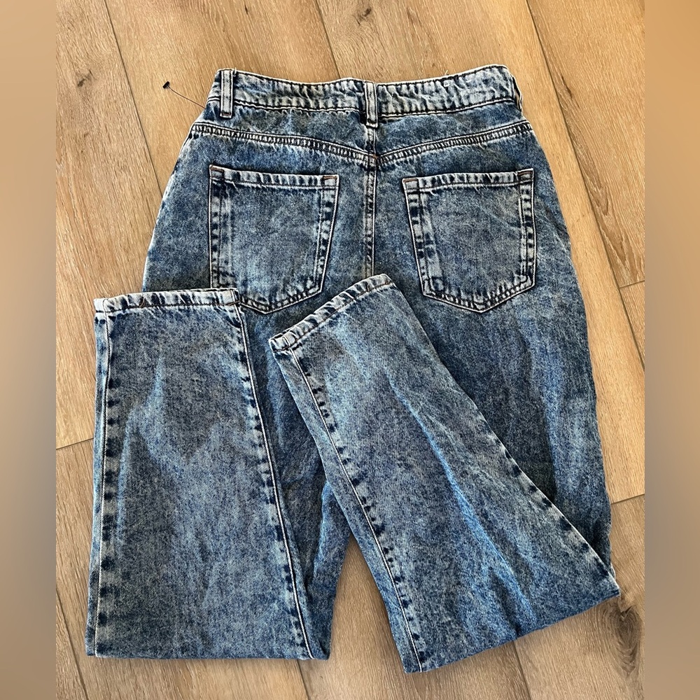 Garage Denim Blue Acid Wash Jeans